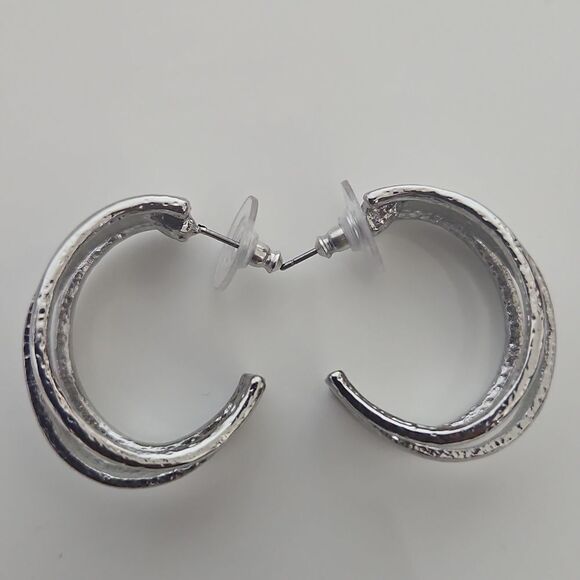 Guess Bundle Loop & Chandler Earrings Silver & Gold Plated - Picture 11 of 16